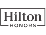 The image shows the Hilton Honors logo, featuring the words 